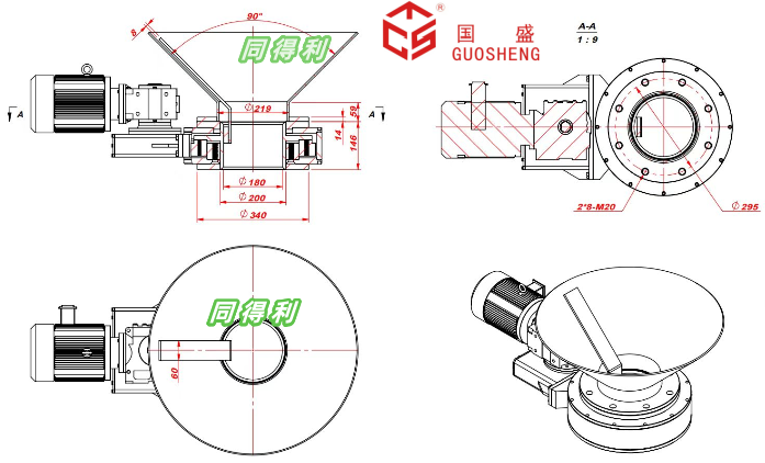 刮料破拱器DN200