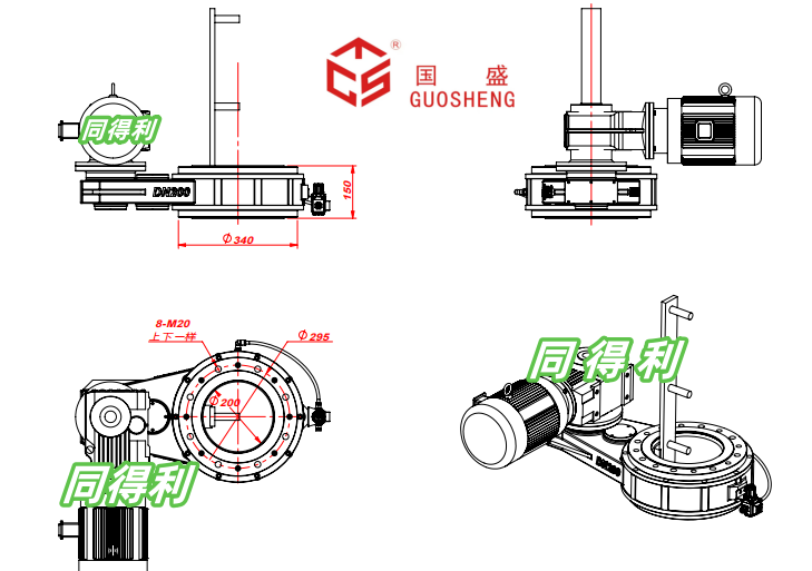 破拱尺寸图DN200_同得利